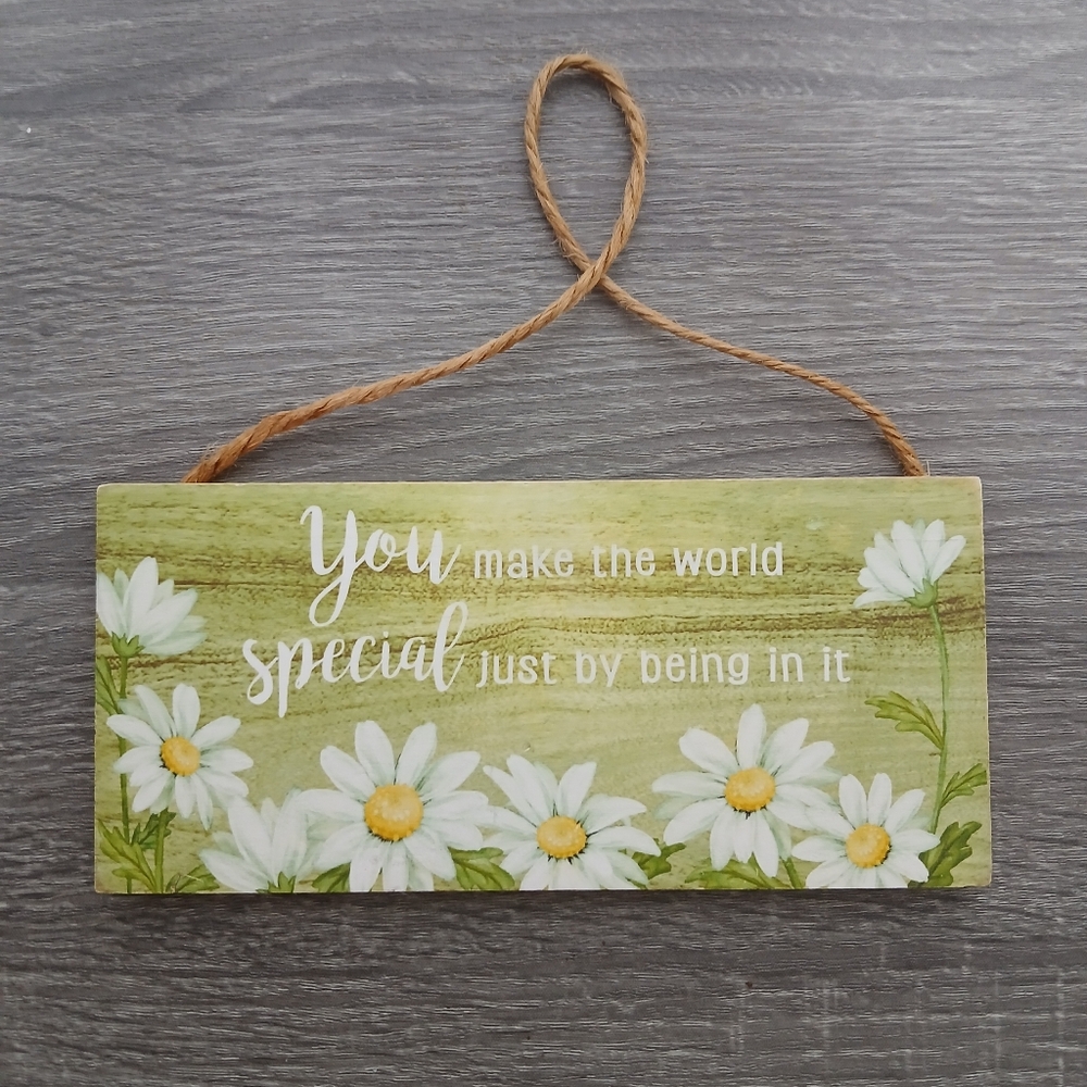 Ganz Wooden Daisy "You're Special" Wall Plaque